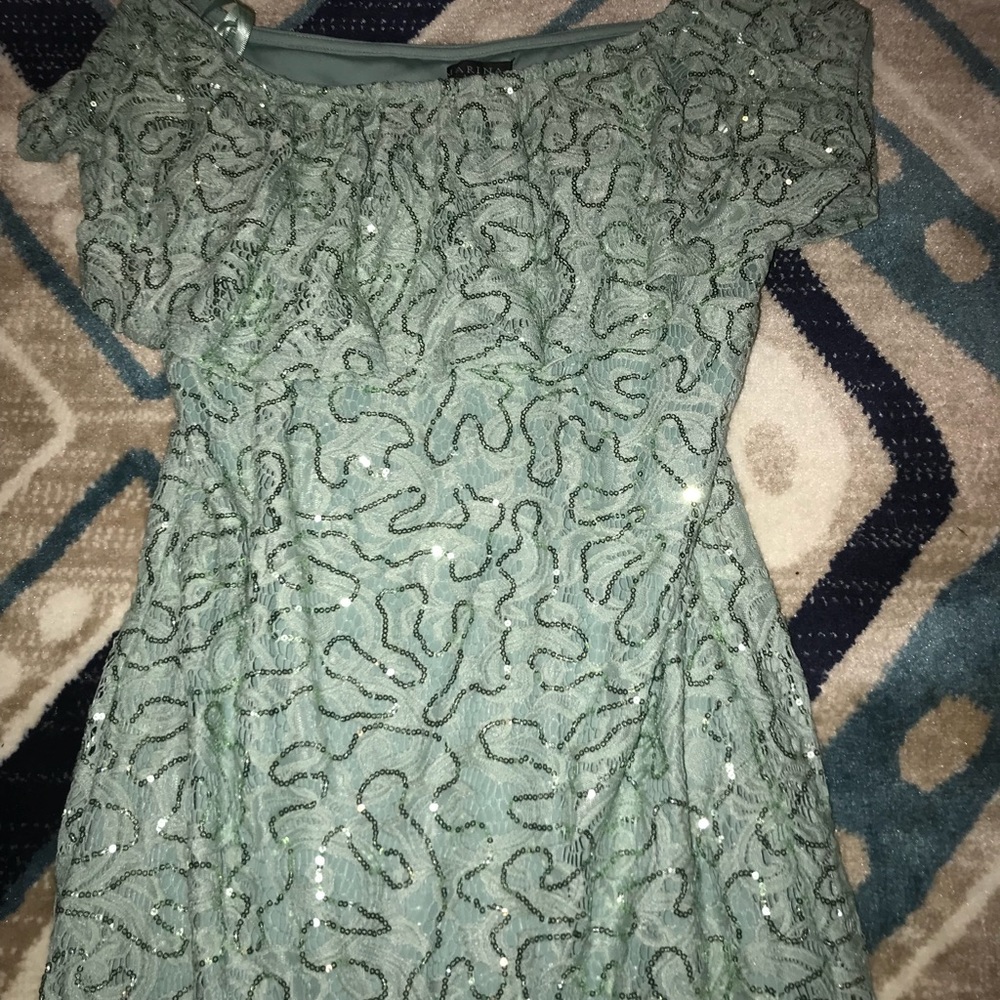 Mint green dress